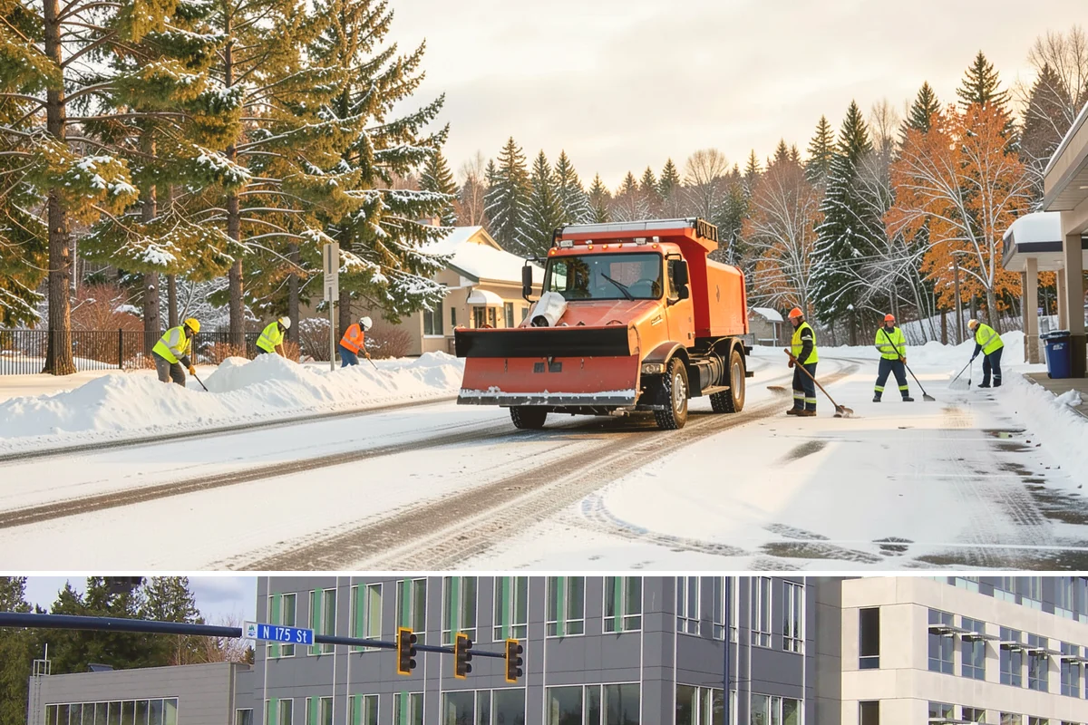 Church Sidewalk Clearing in Shoreline, King County, WA - Church demand centers on December through February weekends and evenings, when frost and refrozen drizzle glaze plazas before...