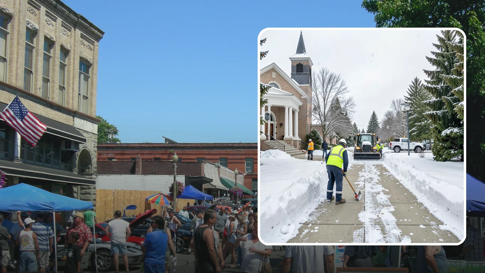 Church Sidewalk Clearing in Snohomish, Snohomish County, WA - Congregation-focused sidewalk clearing for Western Washington churches, keeping entry plazas and walks safe for services...