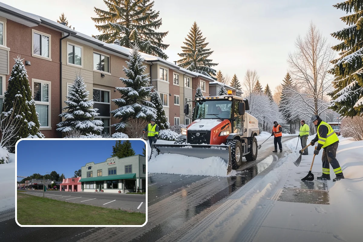 Church Sidewalk Clearing in Snoqualmie, King County, WA - Protects an often elderly congregation from serious falls