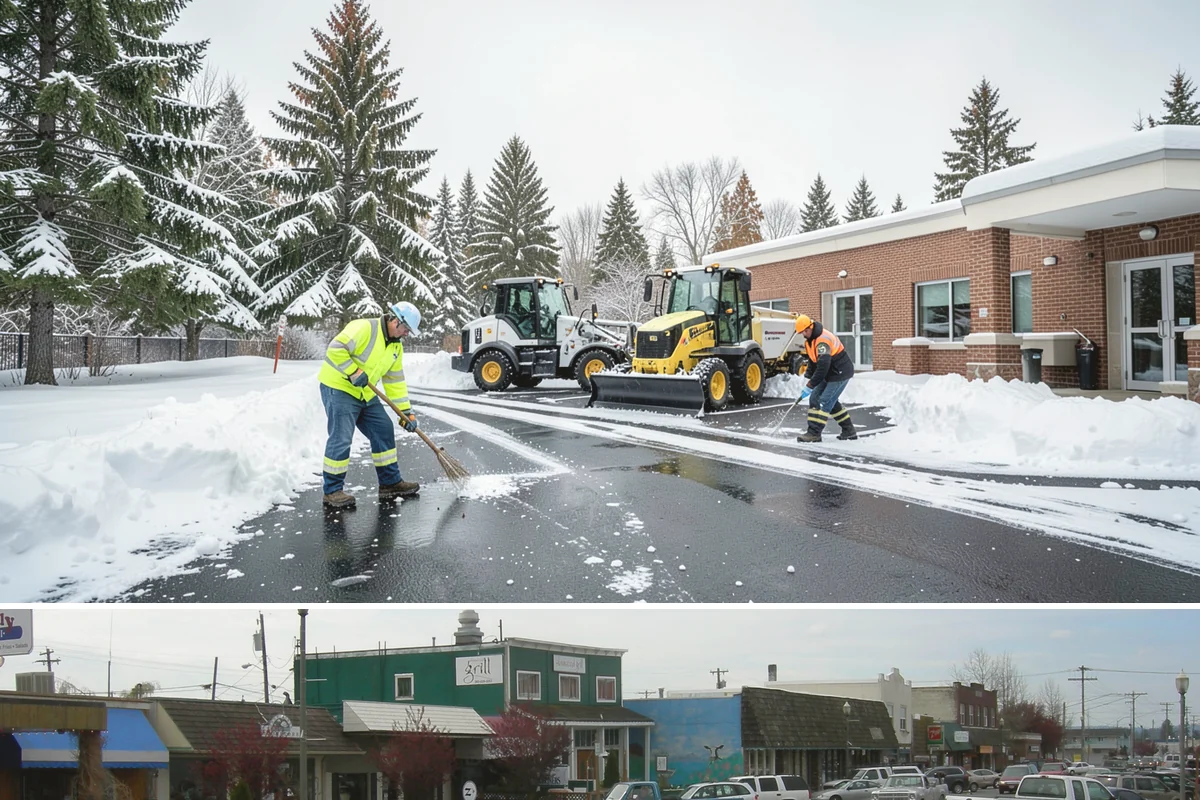 Church Sidewalk Clearing in Stanwood, Snohomish County, WA - Church demand centers on December through February weekends and evenings, when frost and refrozen drizzle glaze plazas before...