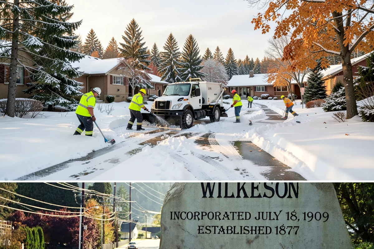 Church Sidewalk Clearing in Wilkeson, Pierce County, WA - Church demand centers on December through February weekends and evenings, when frost and refrozen drizzle glaze plazas before...