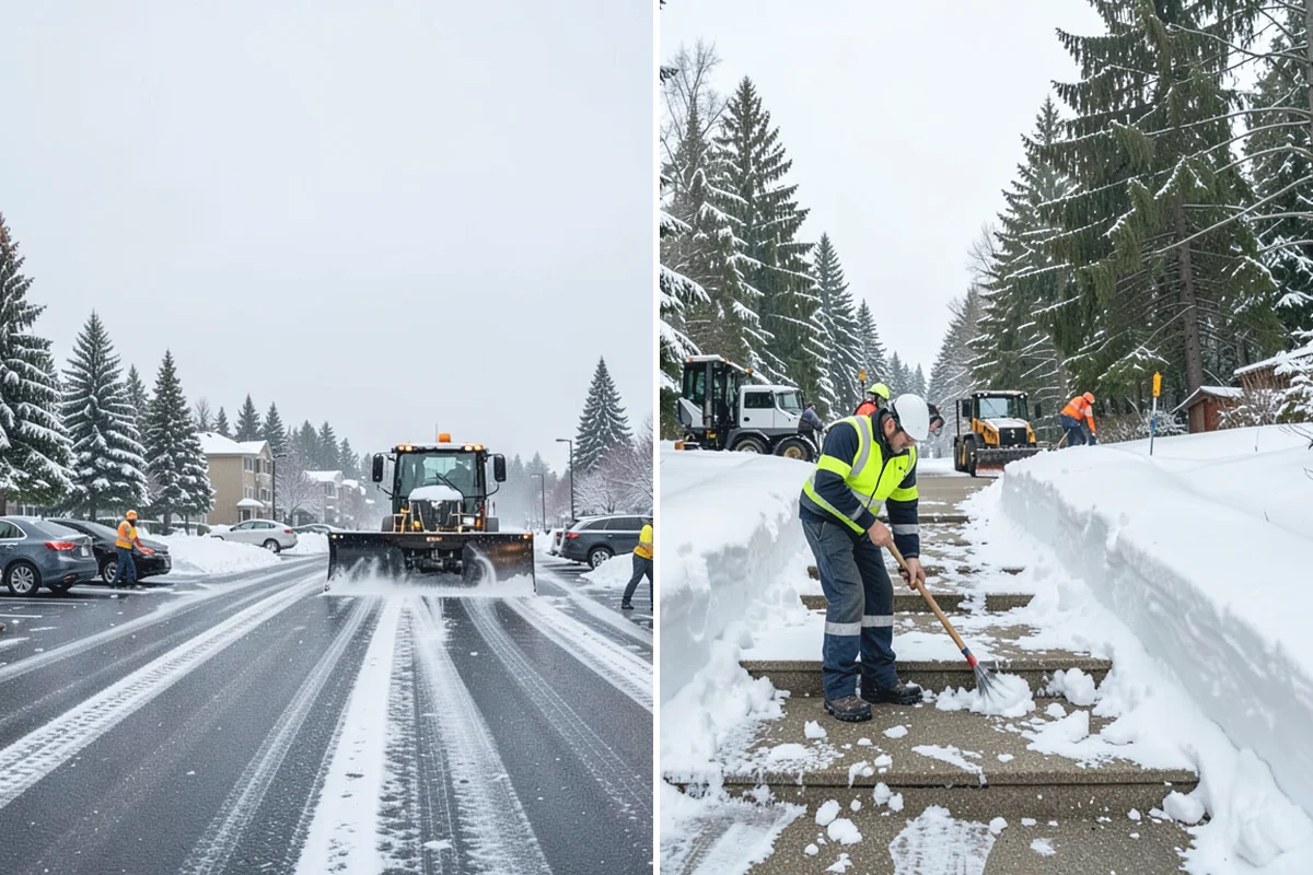 Church Sidewalk Clearing in Woodinville, King County, WA - Review the weekly service and event calendar for timing