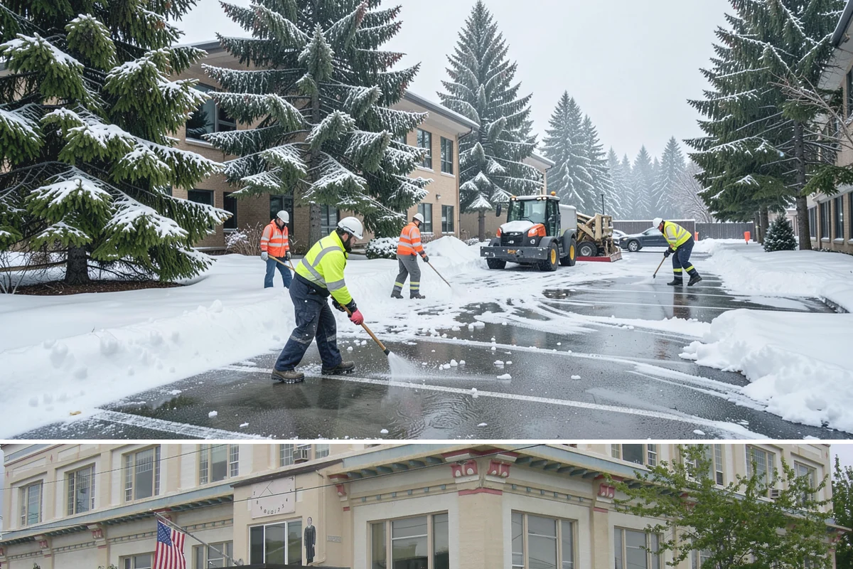 Church Snow Plowing in Anacortes, Skagit County, WA - Set up a seasonal plan before winter so services are never canceled by an un-cleared lot.