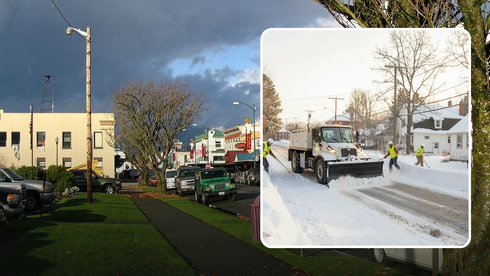 Church Snow Plowing in Arlington, Snohomish County, WA - We plow church lots and entrances ahead of weekend services so congregations of every age arrive safely.