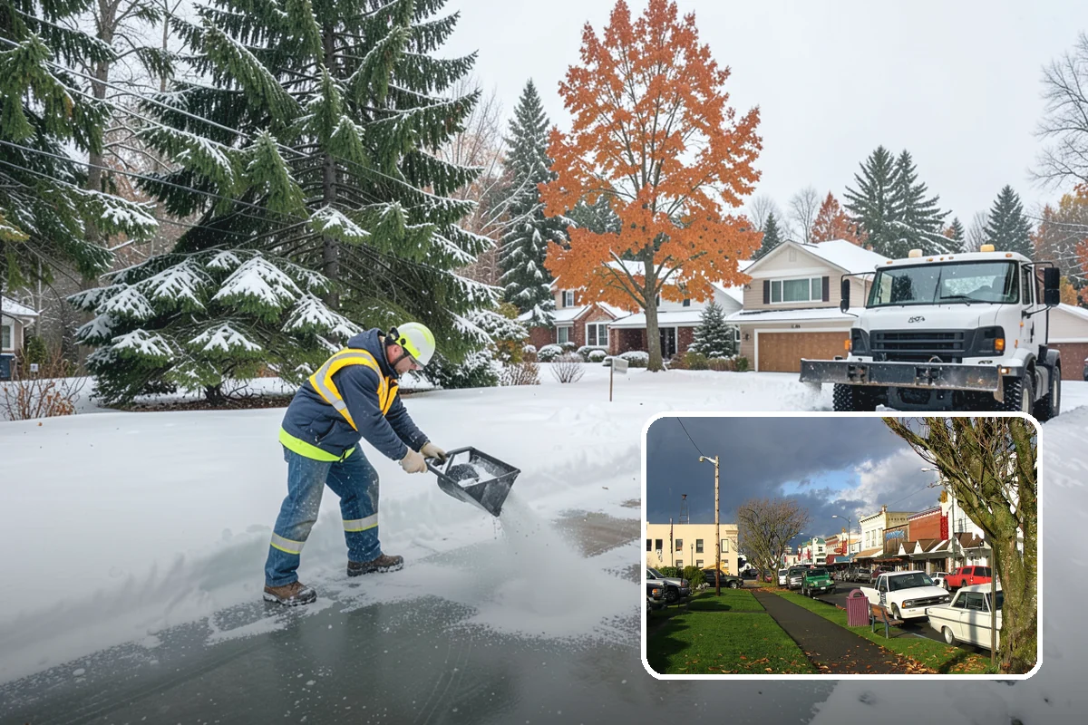 Church Snow Plowing in Arlington, Snohomish County, WA - Main and overflow lots cleared ahead of weekend services