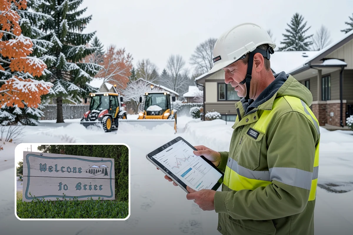 Church Snow Plowing in Brier, Snohomish County, WA - Main and overflow lots cleared ahead of weekend services