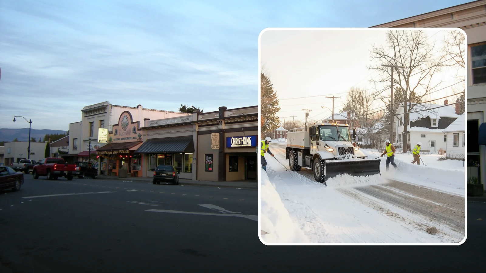 Church Snow Plowing in Burlington, Skagit County, WA - We plow church lots and entrances ahead of weekend services so congregations of every age arrive safely.