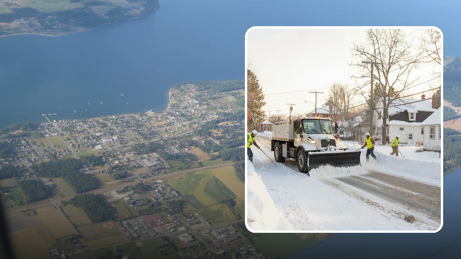 Church Snow Plowing in Coupeville, Island County, WA - We plow church lots and entrances ahead of weekend services so congregations of every age arrive safely.