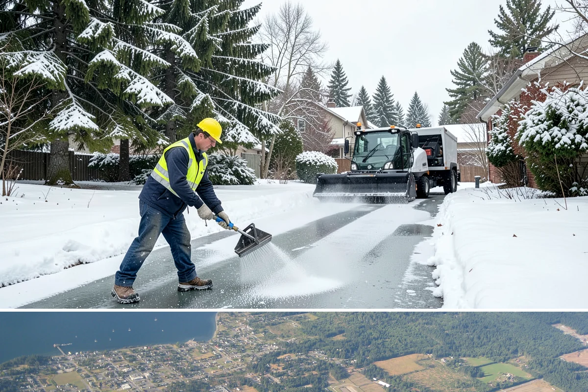 Church Snow Plowing in Coupeville, Island County, WA - Set up a seasonal plan before winter so services are never canceled by an un-cleared lot.