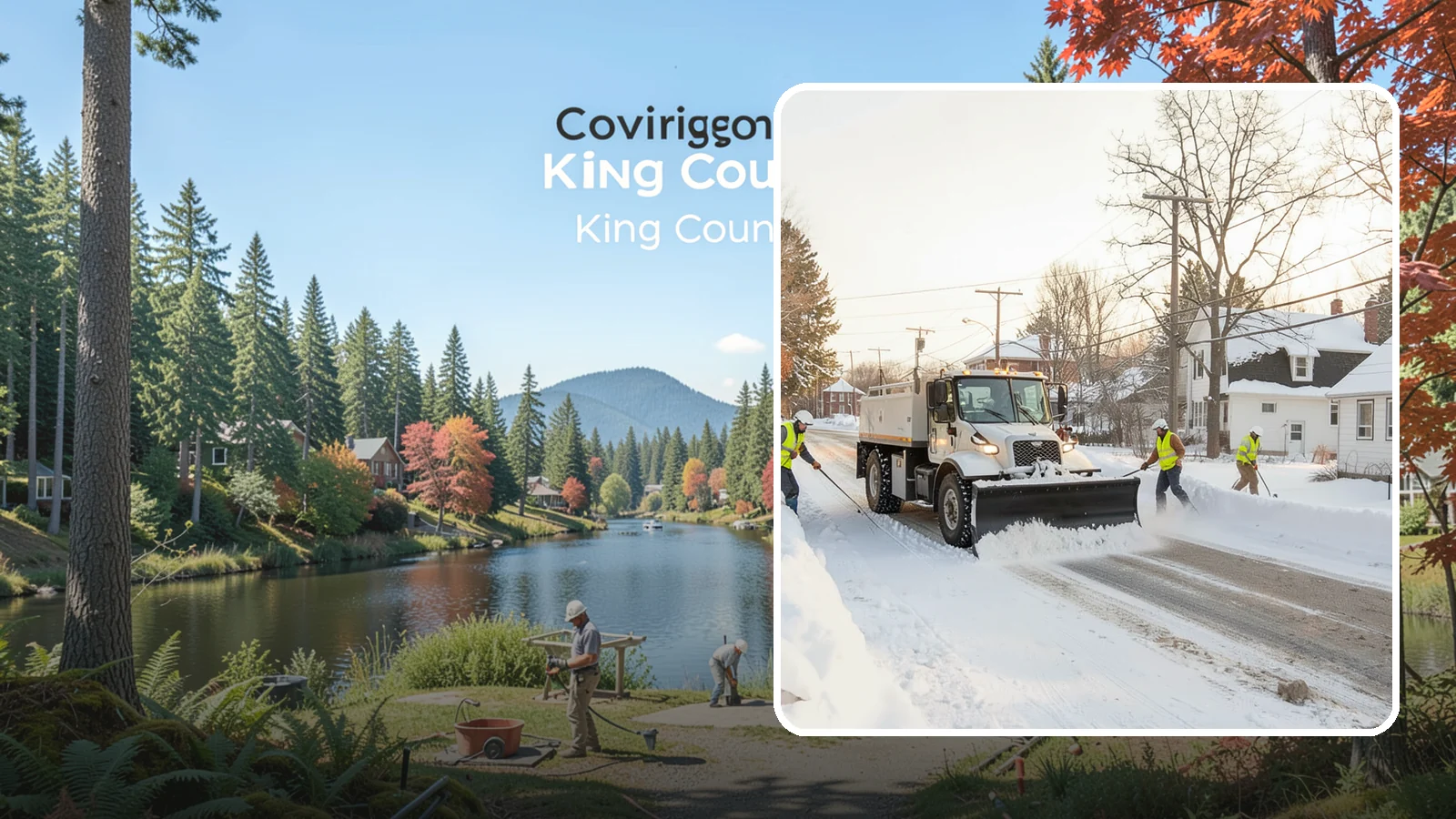 Church Snow Plowing in Covington, King County, WA - We plow church lots and entrances ahead of weekend services so congregations of every age arrive safely.