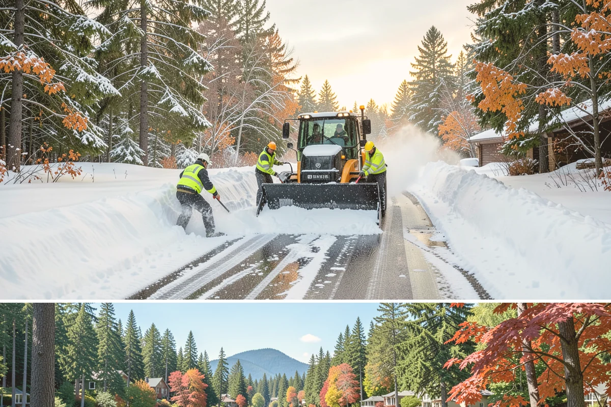 Church Snow Plowing in Covington, King County, WA - Set up a seasonal plan before winter so services are never canceled by an un-cleared lot.