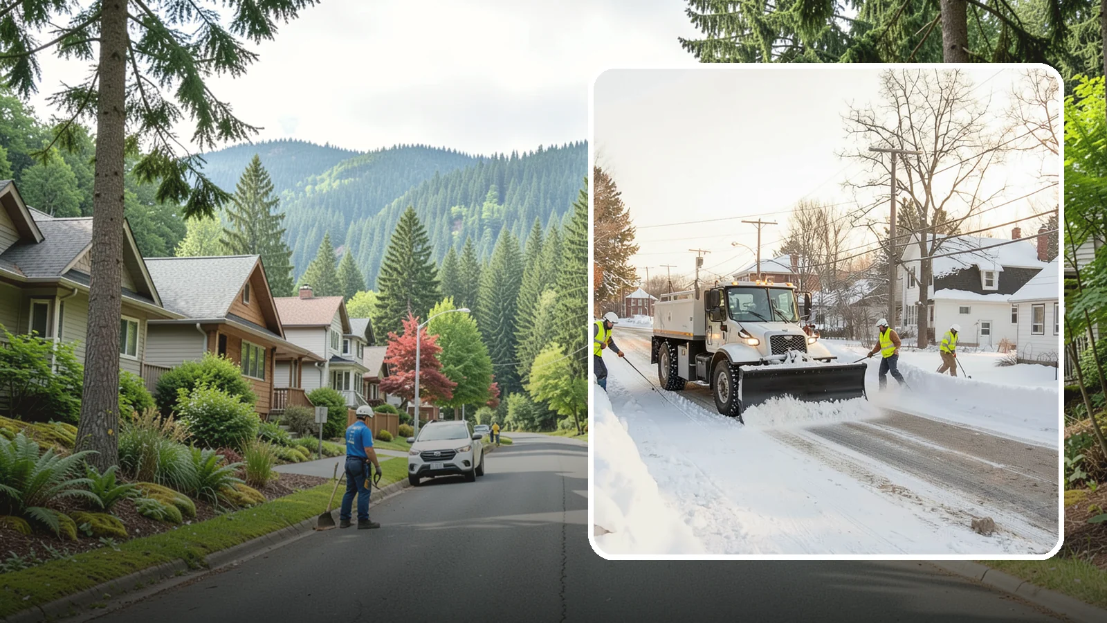 Church Snow Plowing in Darrington, Snohomish County, WA - We plow church lots and entrances ahead of weekend services so congregations of every age arrive safely.