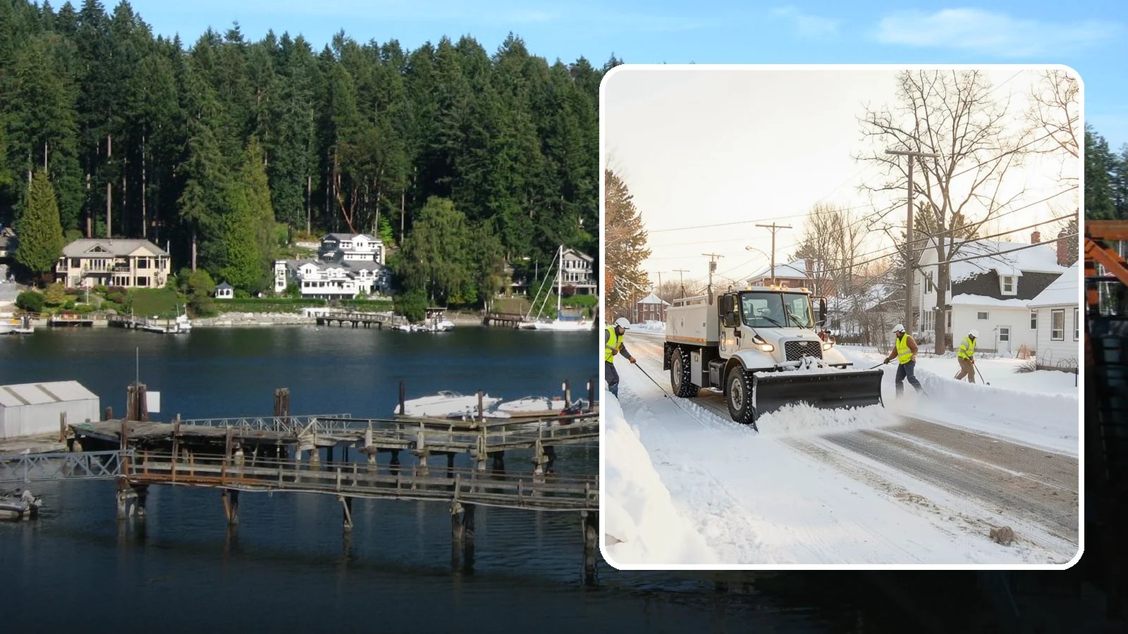 Church Snow Plowing in Gig Harbor, Pierce County, WA - We plow church lots and entrances ahead of weekend services so congregations of every age arrive safely.