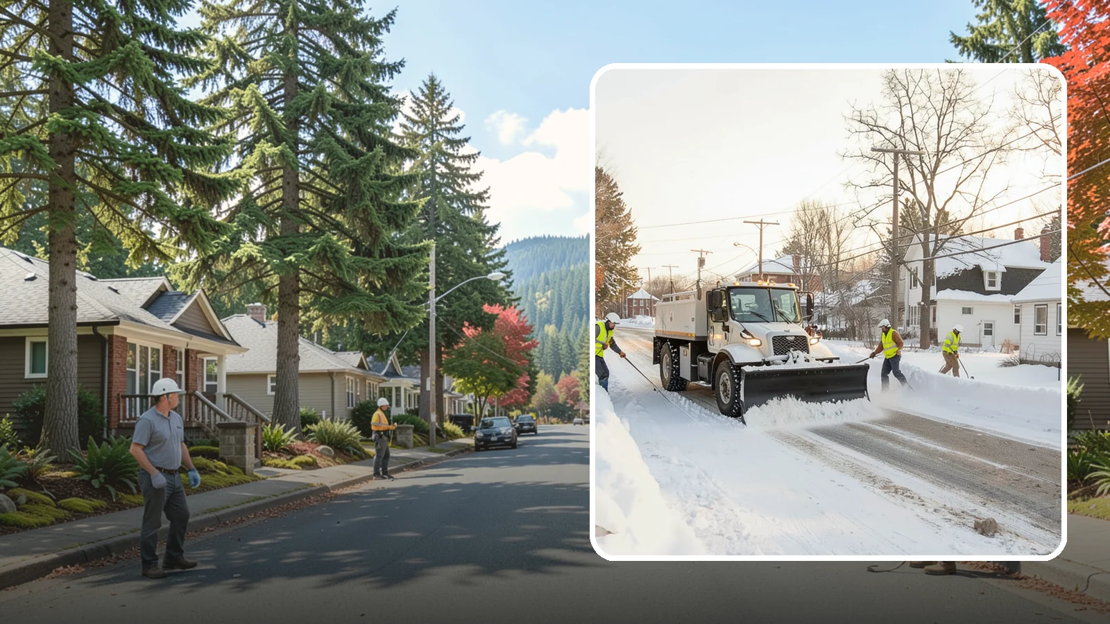 Church Snow Plowing in Hunts Point, King County, WA - We plow church lots and entrances ahead of weekend services so congregations of every age arrive safely.