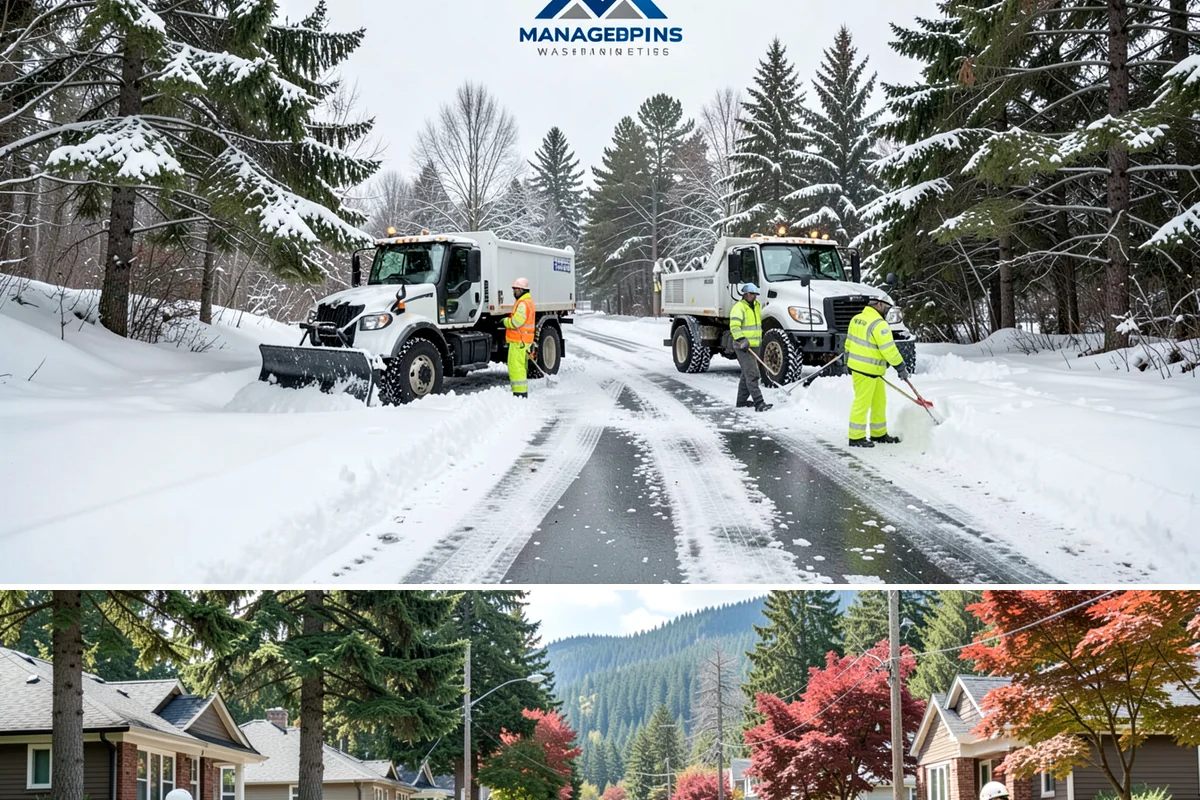 Church Snow Plowing in Hunts Point, King County, WA - Set up a seasonal plan before winter so services are never canceled by an un-cleared lot.