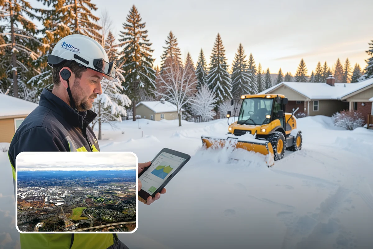 Church Snow Plowing in Kent, King County, WA - Main and overflow lots cleared ahead of weekend services