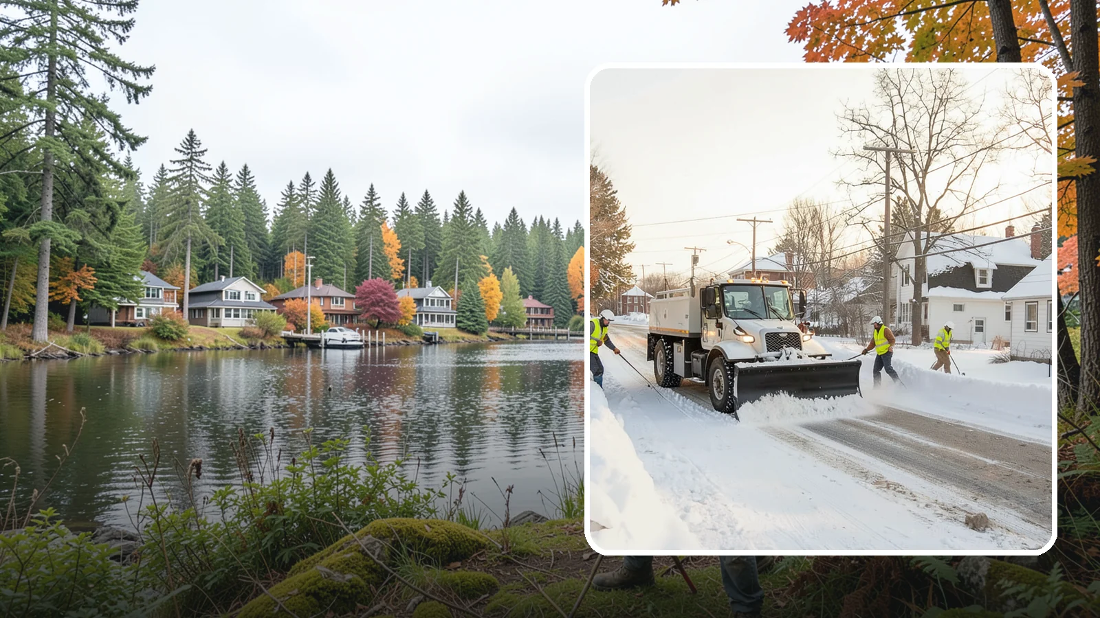 Church Snow Plowing in La Conner, Skagit County, WA - We plow church lots and entrances ahead of weekend services so congregations of every age arrive safely.
