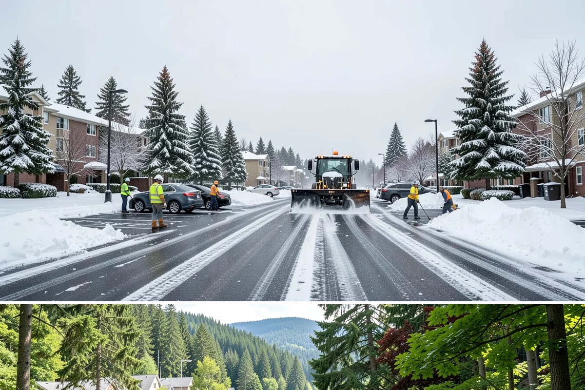 Church Snow Plowing in Lake Forest Park, King County, WA - Set up a seasonal plan before winter so services are never canceled by an un-cleared lot.