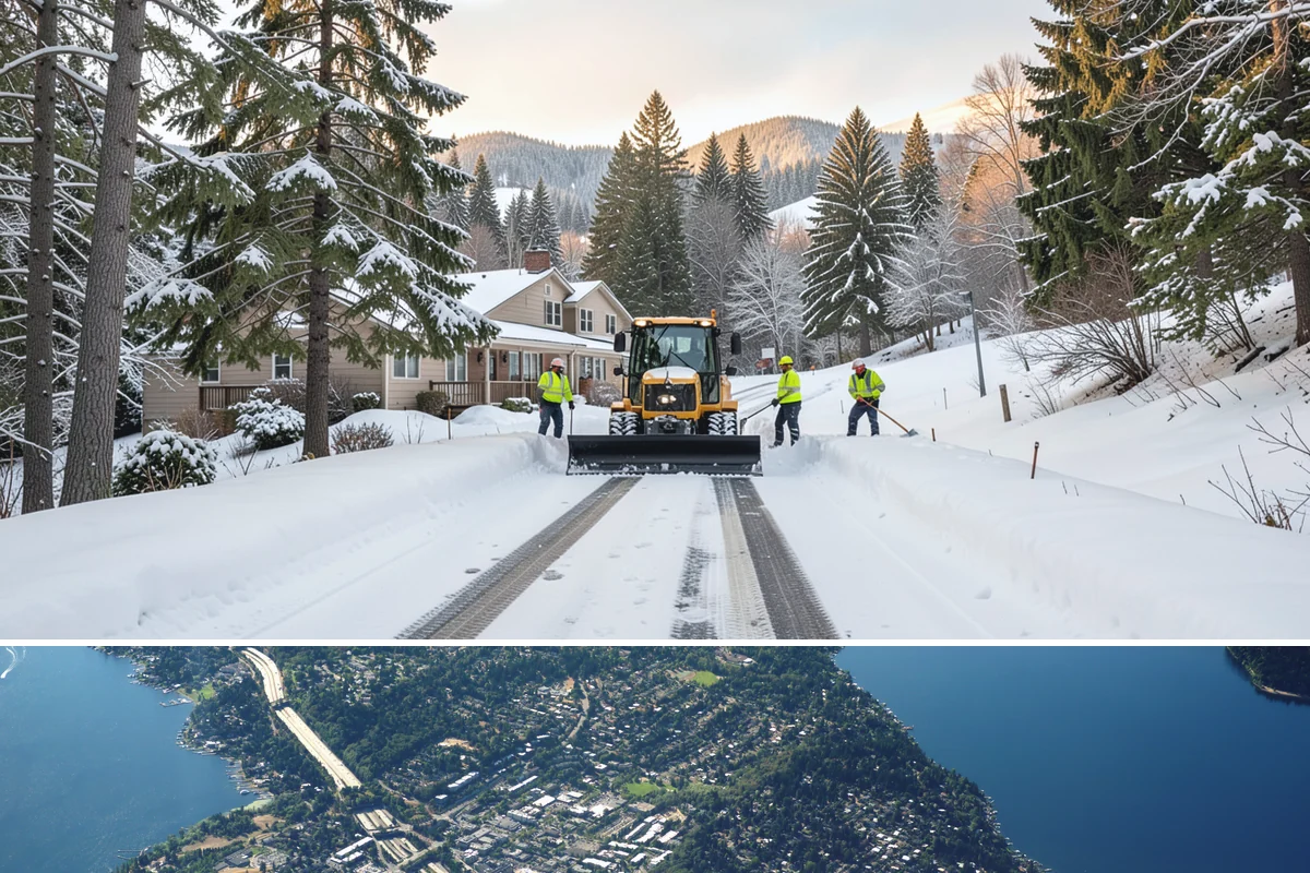 Church Snow Plowing in Mercer Island, King County, WA - Set up a seasonal plan before winter so services are never canceled by an un-cleared lot.