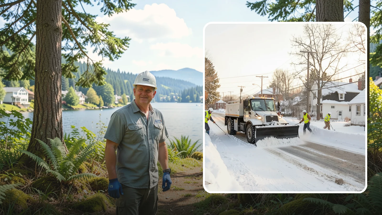 Church Snow Plowing in Milton, King County, WA - We plow church lots and entrances ahead of weekend services so congregations of every age arrive safely.
