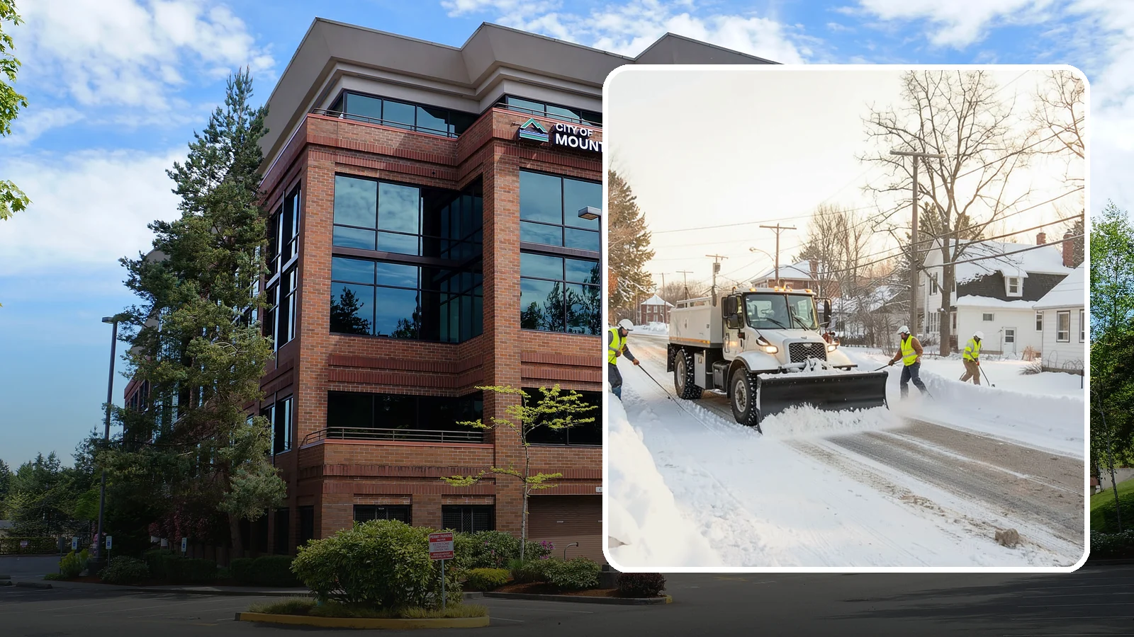Church Snow Plowing in Mountlake Terrace, Snohomish County, WA - We plow church lots and entrances ahead of weekend services so congregations of every age arrive safely.
