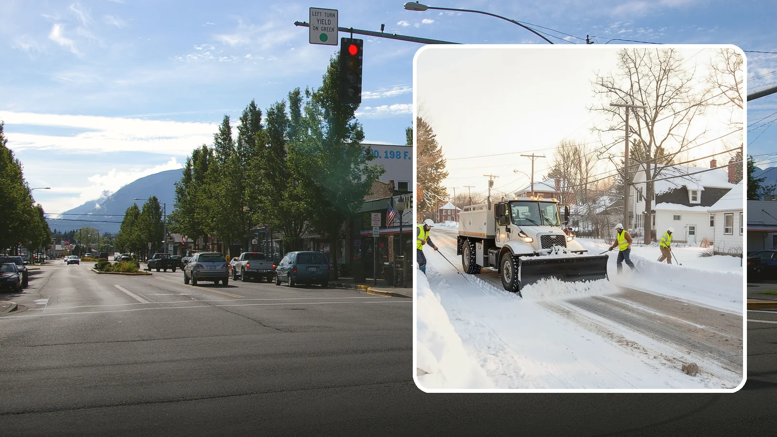 Church Snow Plowing in North Bend, King County, WA - We plow church lots and entrances ahead of weekend services so congregations of every age arrive safely.
