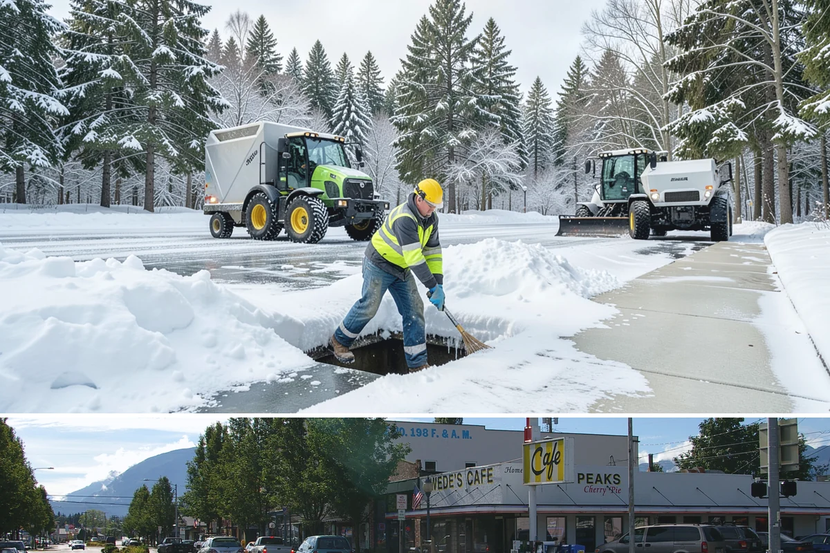 Church Snow Plowing in North Bend, King County, WA - Set up a seasonal plan before winter so services are never canceled by an un-cleared lot.