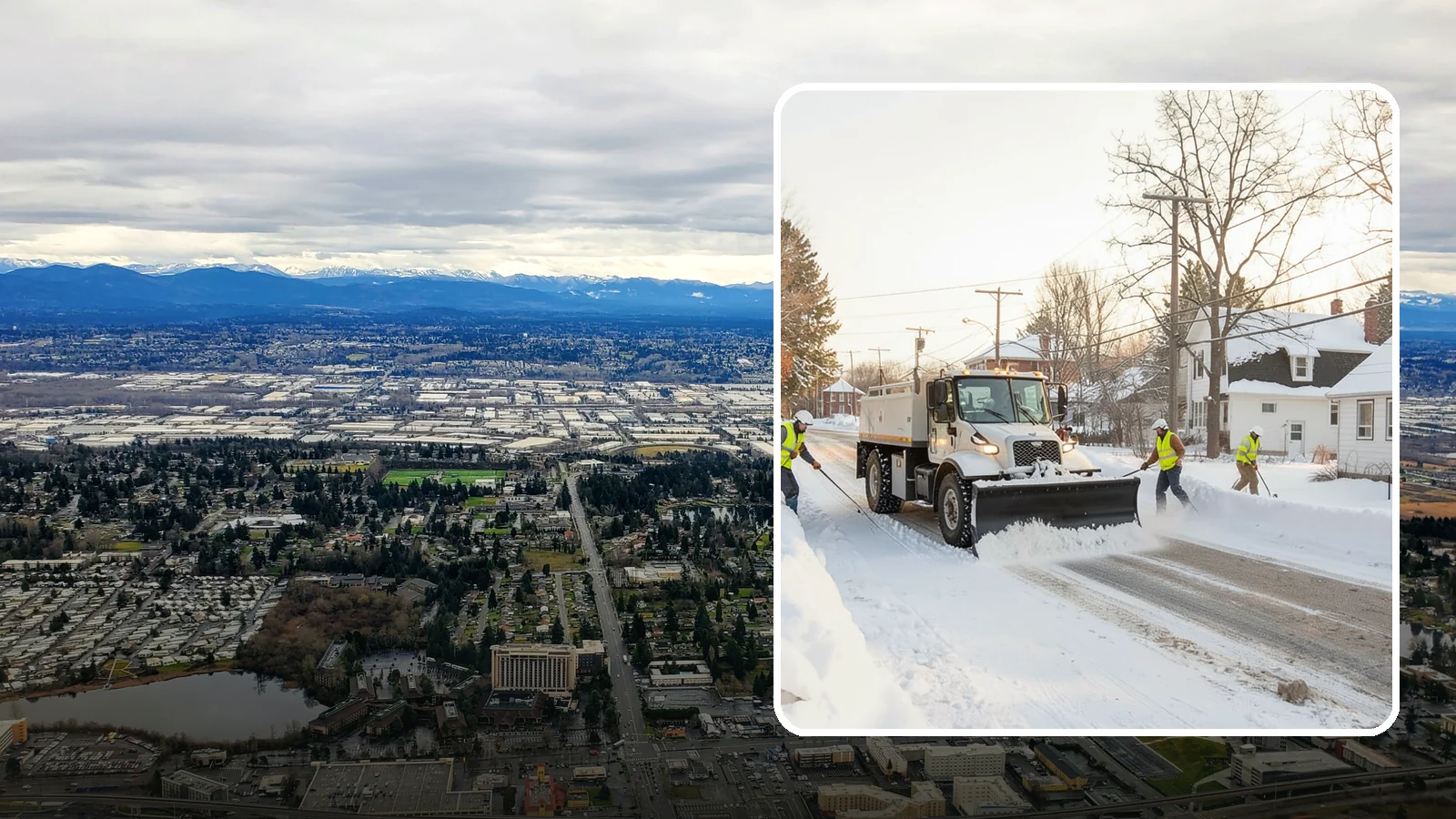 Church Snow Plowing in SeaTac, King County, WA - We plow church lots and entrances ahead of weekend services so congregations of every age arrive safely.