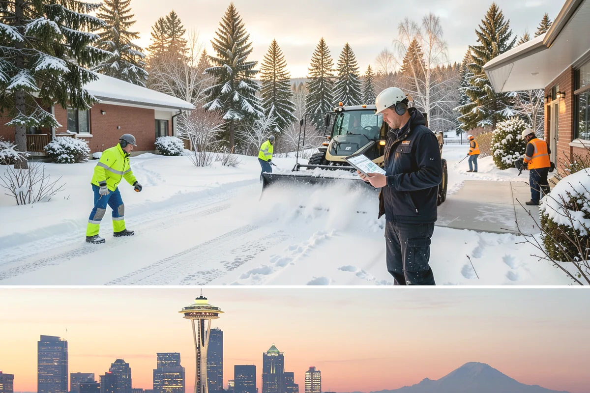 Church Snow Plowing in Seattle, King County, WA - Set up a seasonal plan before winter so services are never canceled by an un-cleared lot.