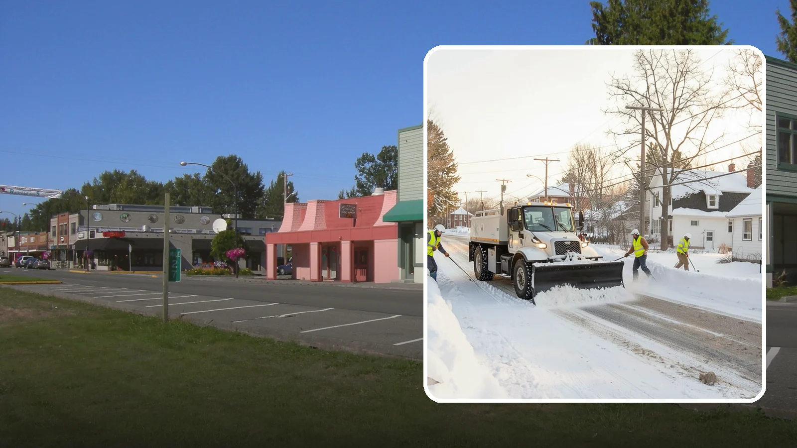 Church Snow Plowing in Snoqualmie, King County, WA - We plow church lots and entrances ahead of weekend services so congregations of every age arrive safely.