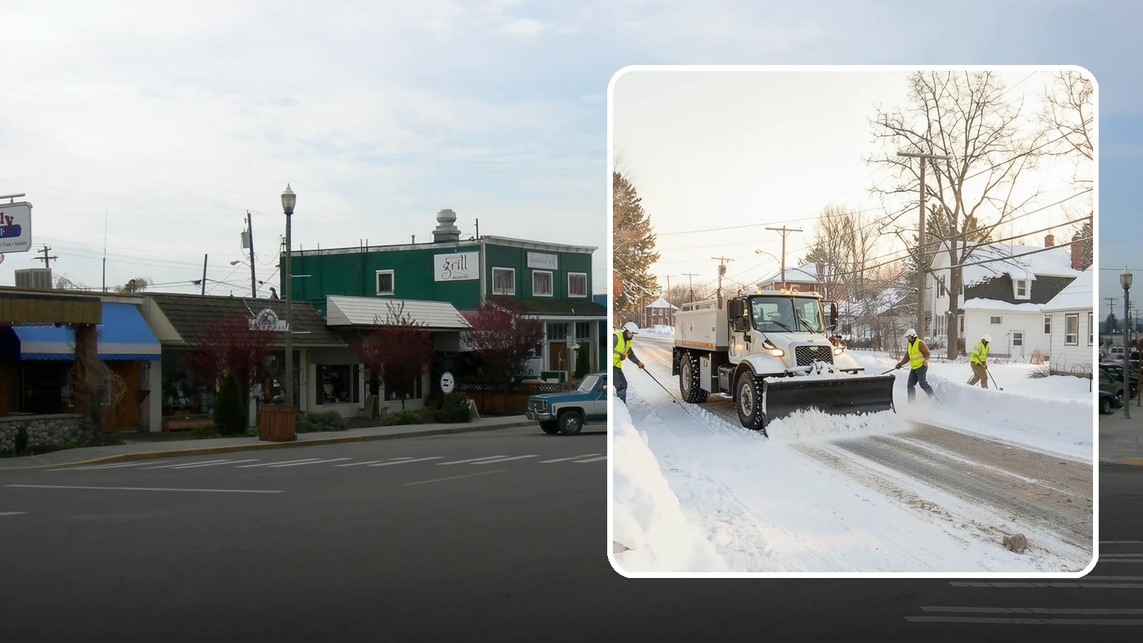 Church Snow Plowing in Stanwood, Snohomish County, WA - We plow church lots and entrances ahead of weekend services so congregations of every age arrive safely.