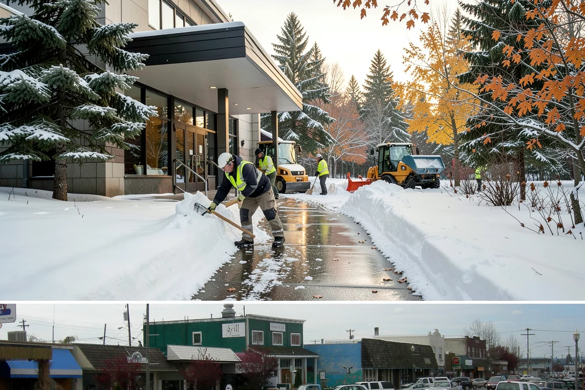 Church Snow Plowing in Stanwood, Snohomish County, WA - Set up a seasonal plan before winter so services are never canceled by an un-cleared lot.