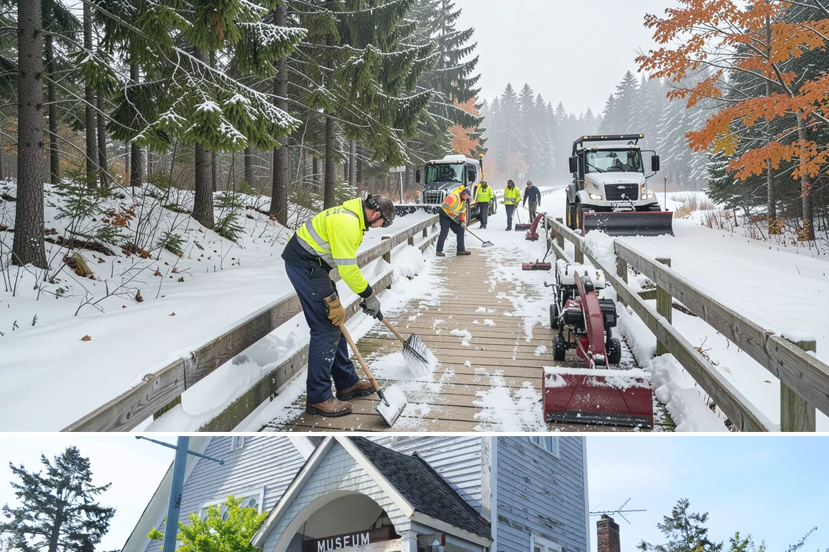 Church Snow Plowing in Steilacoom, Pierce County, WA - Set up a seasonal plan before winter so services are never canceled by an un-cleared lot.