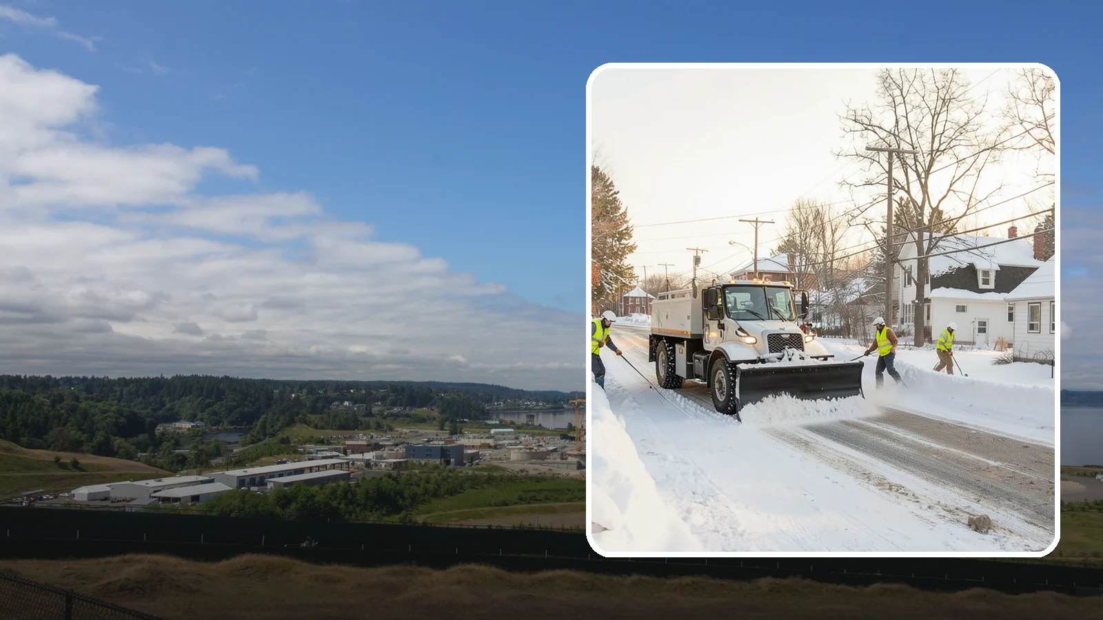 Church Snow Plowing in University Place, Pierce County, WA - We plow church lots and entrances ahead of weekend services so congregations of every age arrive safely.