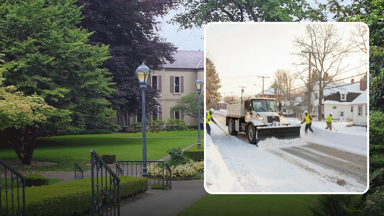 Church Snow Plowing in Woodinville, King County, WA - We plow church lots and entrances ahead of weekend services so congregations of every age arrive safely.