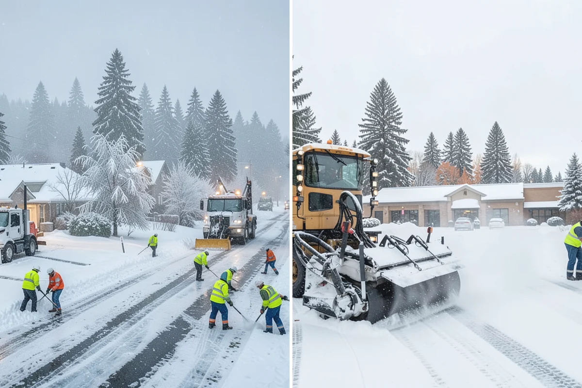 Church Snow Plowing in Woodinville, King County, WA - Review the service and event schedule to set clearing deadlines