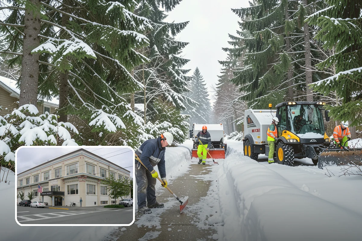 Church Snow Removal in Anacortes, Skagit County, WA - Safe arrival for elderly and family members