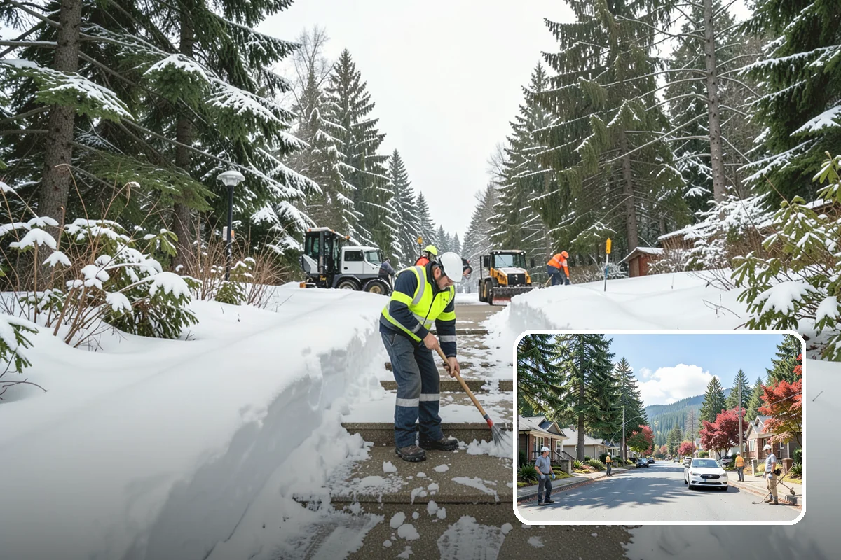 Church Snow Removal in Hunts Point, King County, WA - Safe arrival for elderly and family members