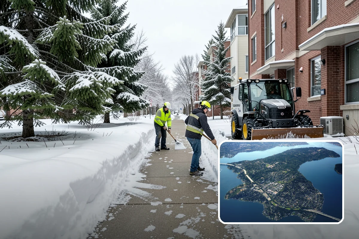 Church Snow Removal in Mercer Island, King County, WA - Safe arrival for elderly and family members