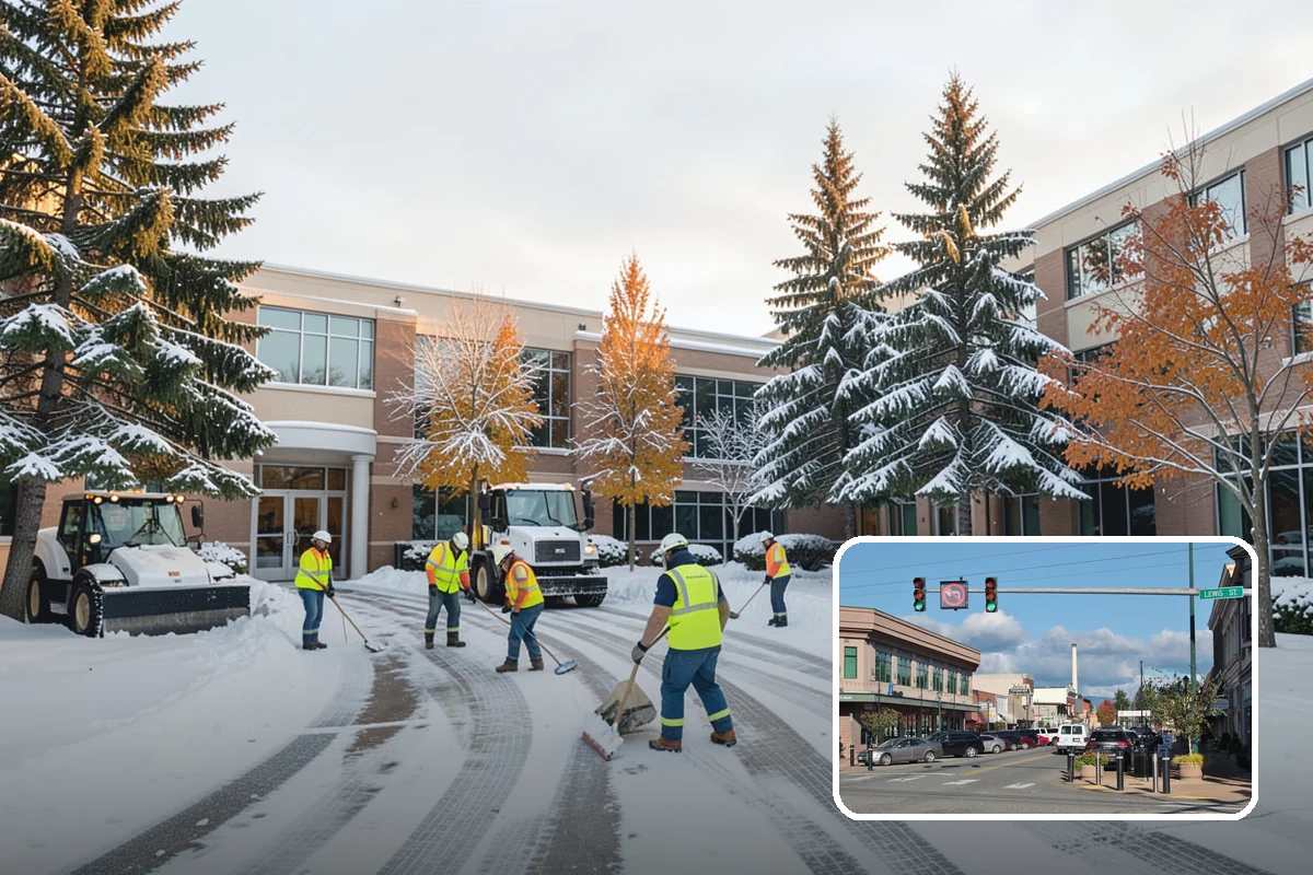 Church Snow Removal in Monroe, Snohomish County, WA - Safe arrival for elderly and family members