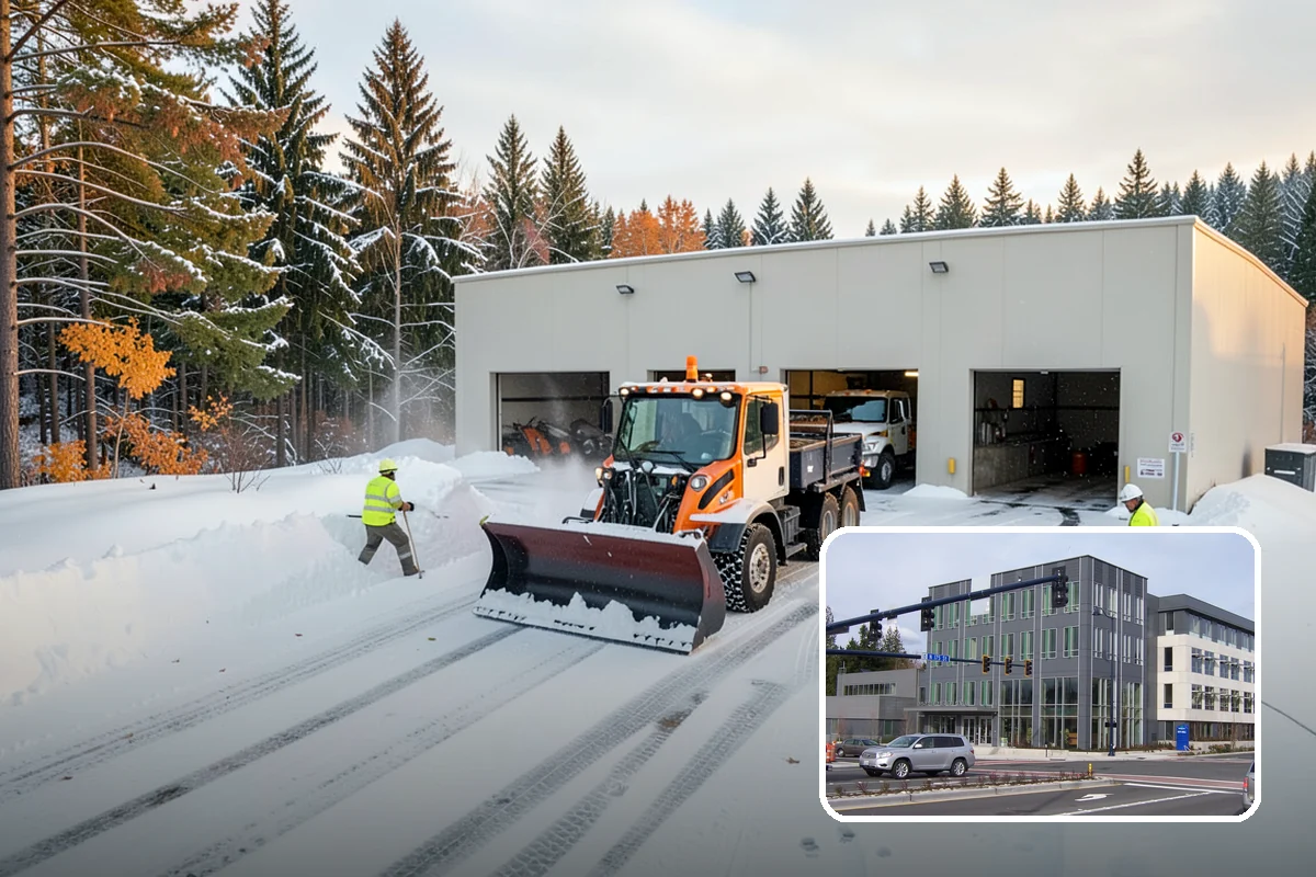 Church Snow Removal in Shoreline, King County, WA - Safe arrival for elderly and family members