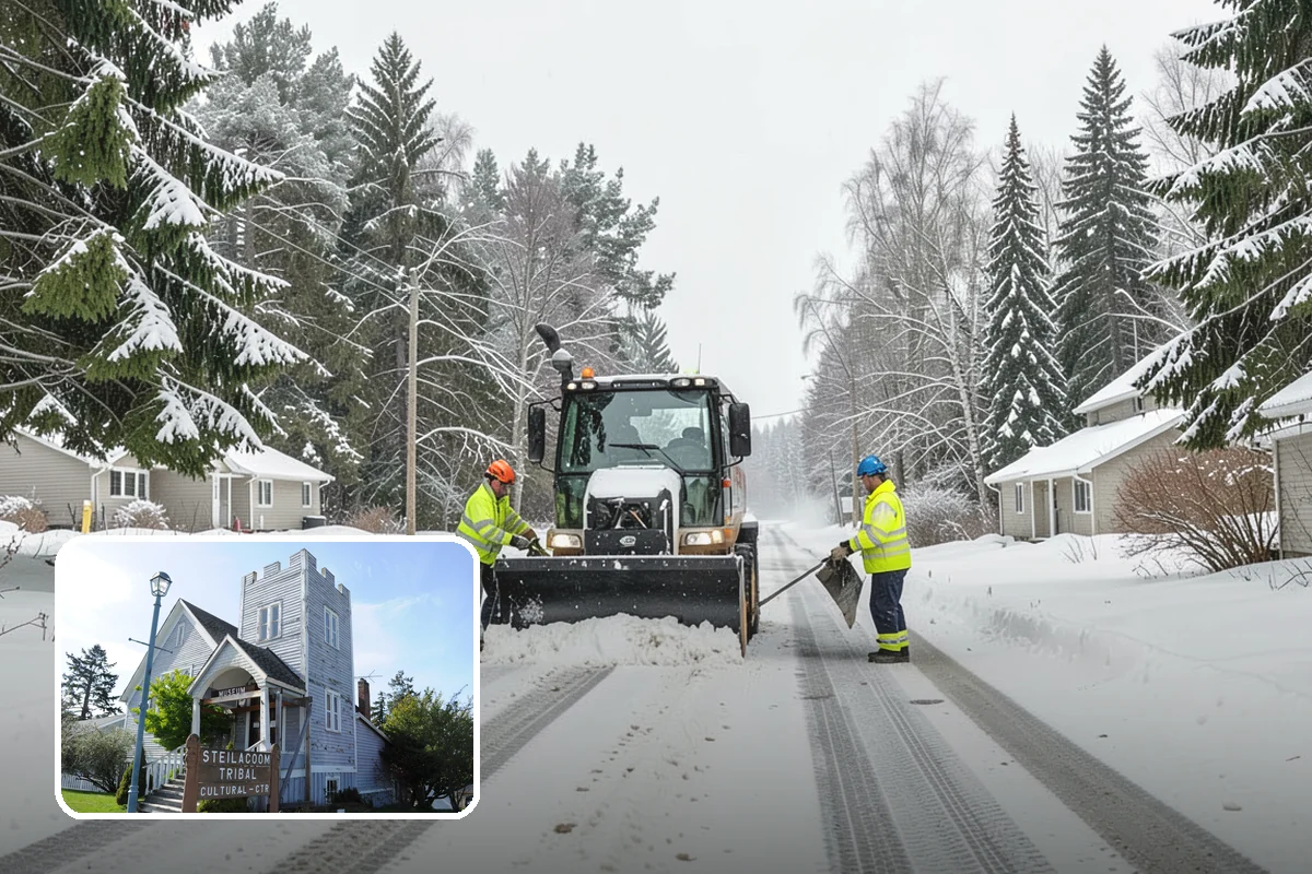 Church Snow Removal in Steilacoom, Pierce County, WA - Safe arrival for elderly and family members