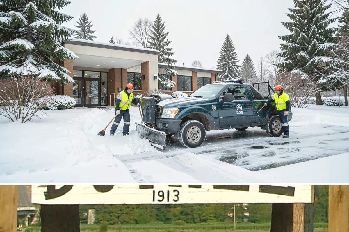 Circular Driveway Snow Removal in Duvall, King County, WA - Circular driveway service is busiest during lowland snowfalls in midwinter.