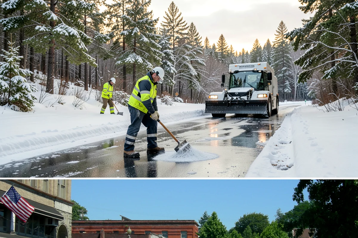 Circular Driveway Snow Removal in Snohomish, Snohomish County, WA - Circular driveway service is busiest during lowland snowfalls in midwinter.