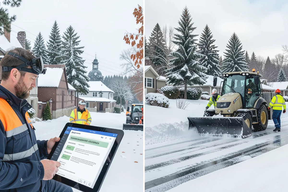 Circular Driveway Snow Removal in Wilkeson, Pierce County, WA - We clear the full circular path to pavement