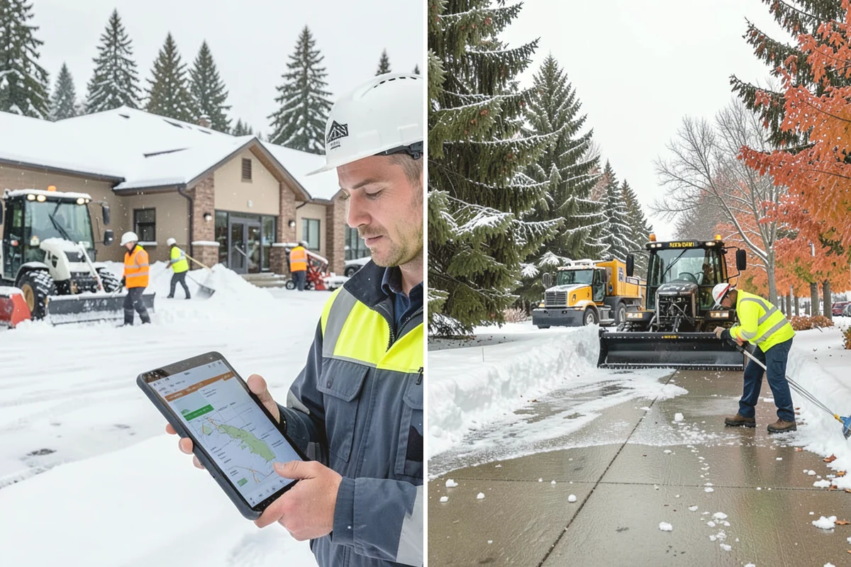 Commercial Roof Snow Removal in Anacortes, Skagit County, WA - Survey the roof, equipment, and drains