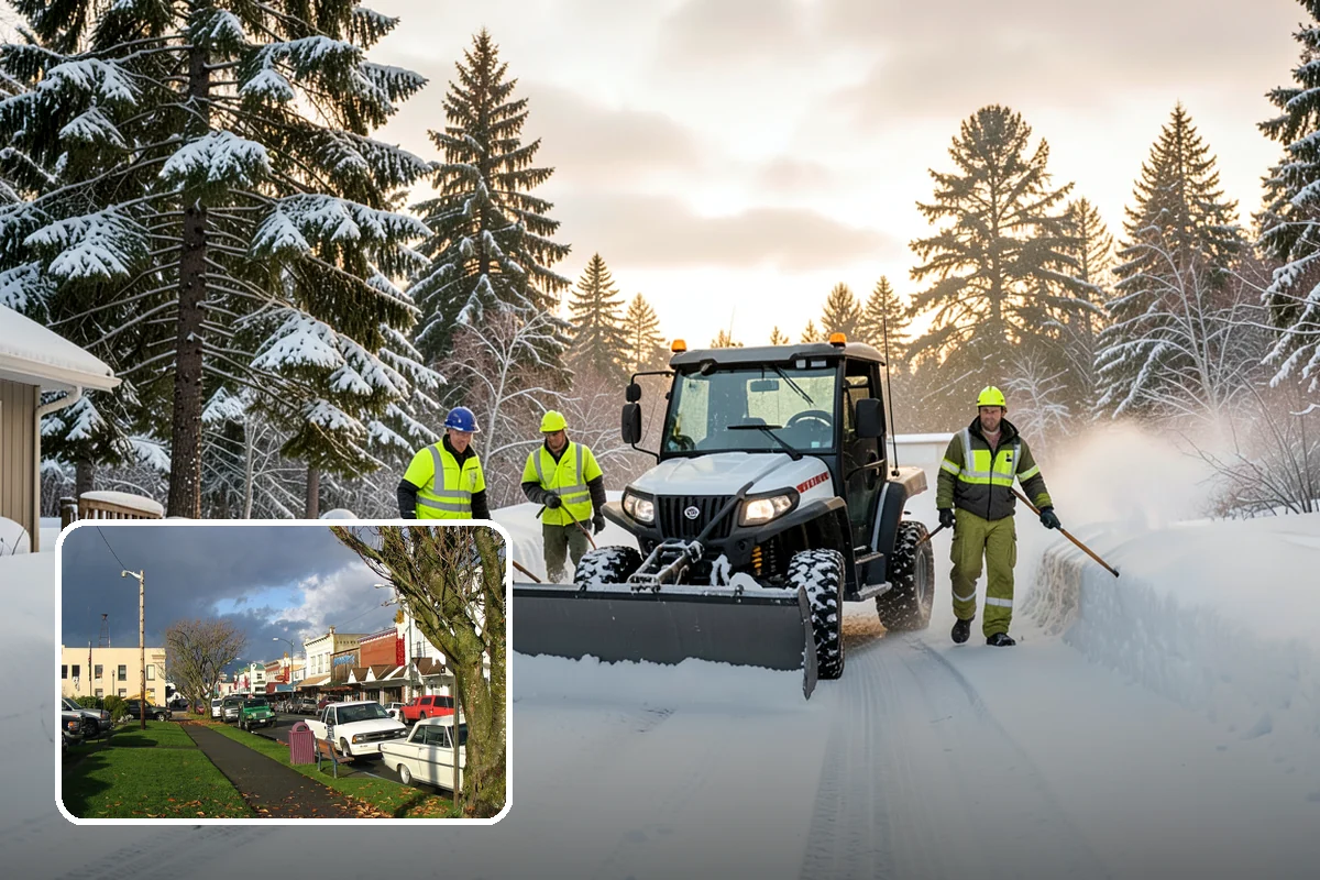 Commercial Roof Snow Removal in Arlington, Snohomish County, WA - Keeps large roofs under safe structural load limits