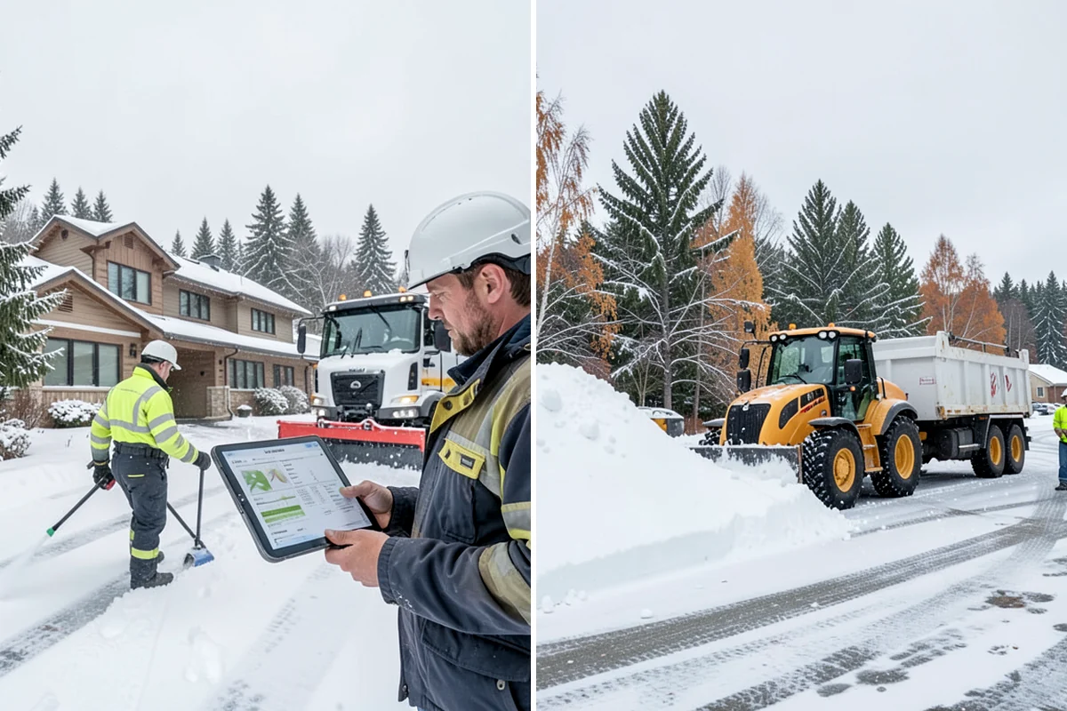 Commercial Roof Snow Removal in Arlington, Snohomish County, WA - Survey the roof, equipment, and drains