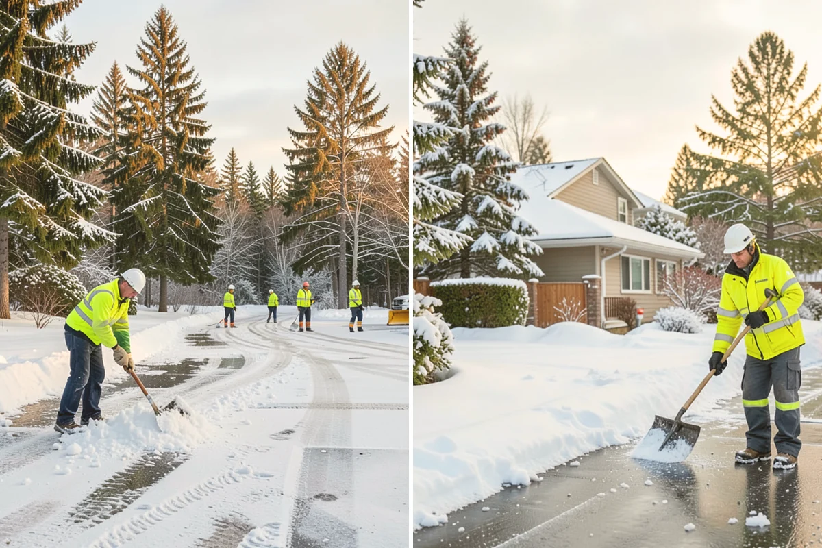 Commercial Roof Snow Removal in Bothell, King County, WA - Survey the roof, equipment, and drains