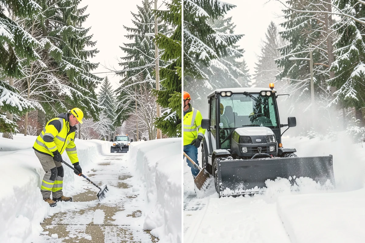 Commercial Roof Snow Removal in Brier, Snohomish County, WA - Survey the roof, equipment, and drains